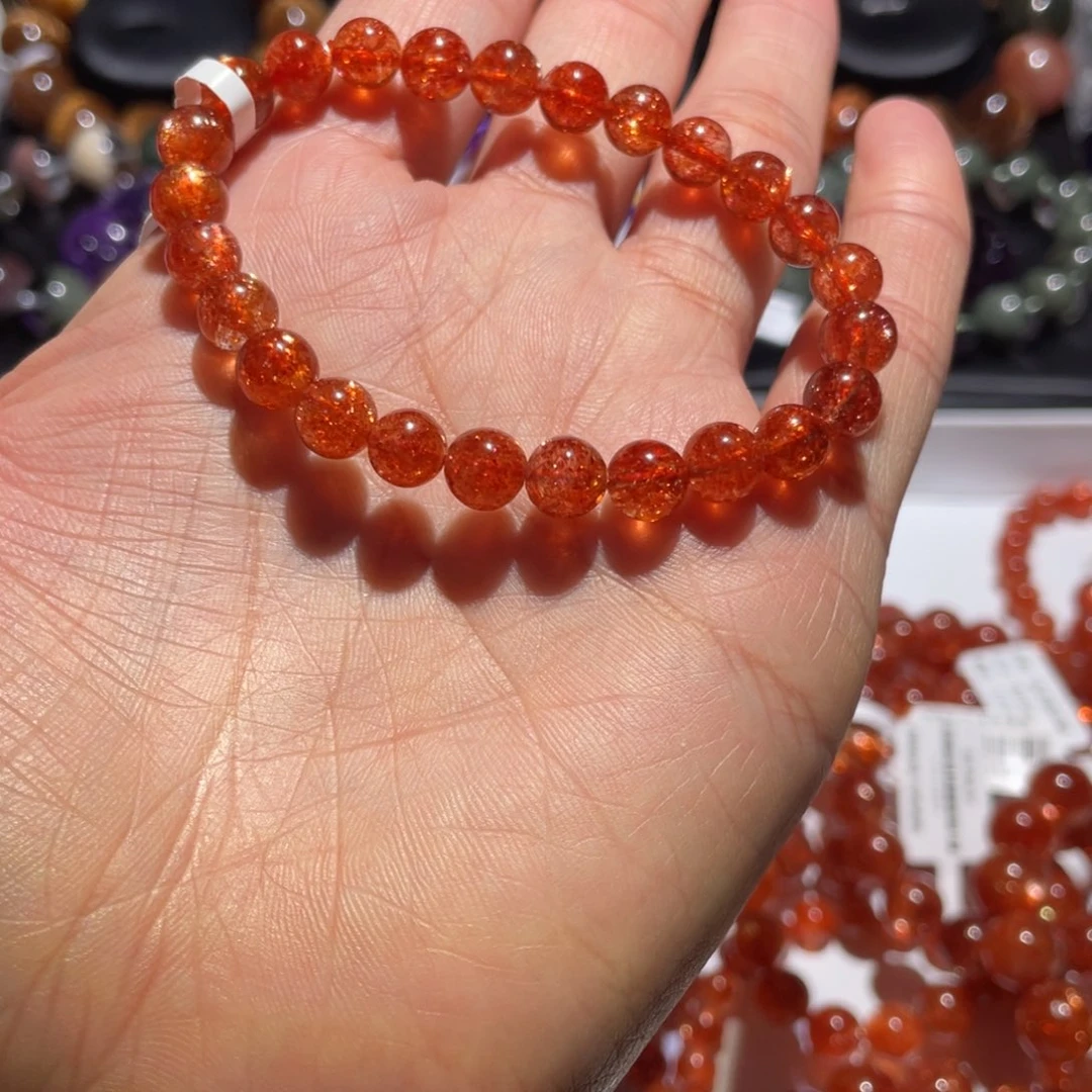 日光石手链未镶嵌金太阳7mm左右