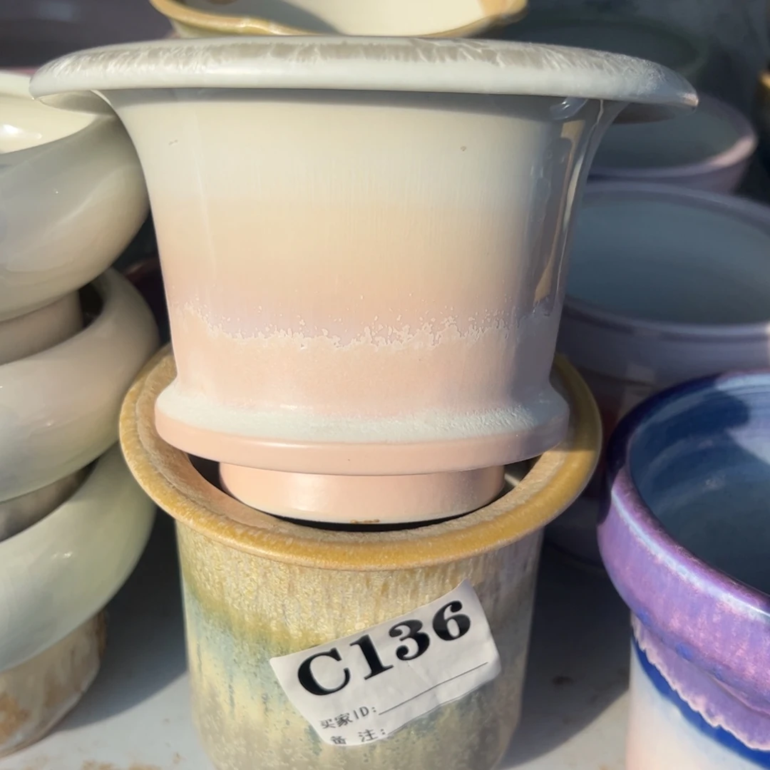 ****丽粉色斗笠盆盆盆盆