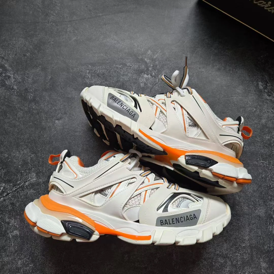 99新 Balenciaga/巴黎世家 38码 TRACK 白橙 鞋