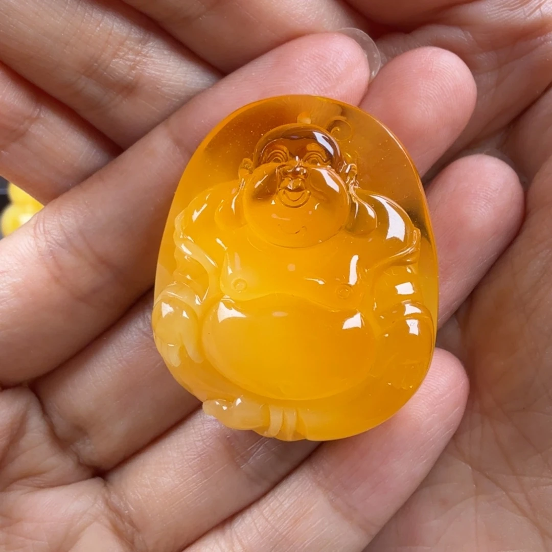 琥珀未镶嵌颈饰纯天然琥珀蜜蜡无优化