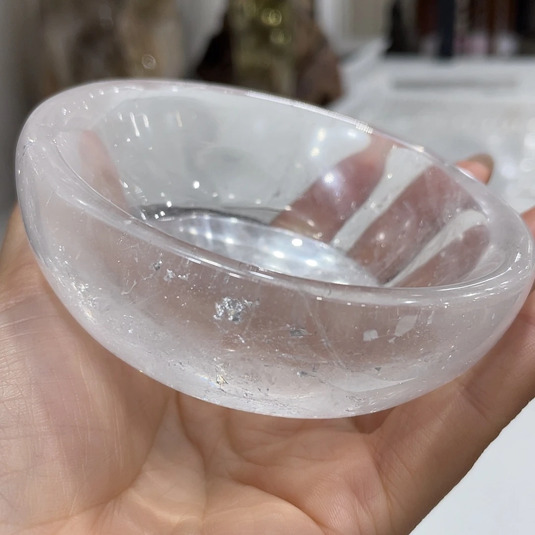 未镶嵌水晶珠宝半成品碗水晶