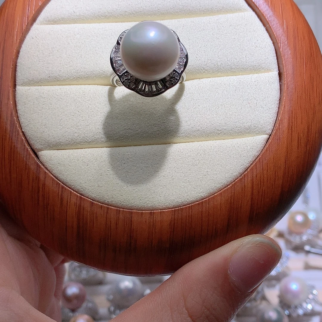 未镶嵌戒指淡水珍珠14.3mm