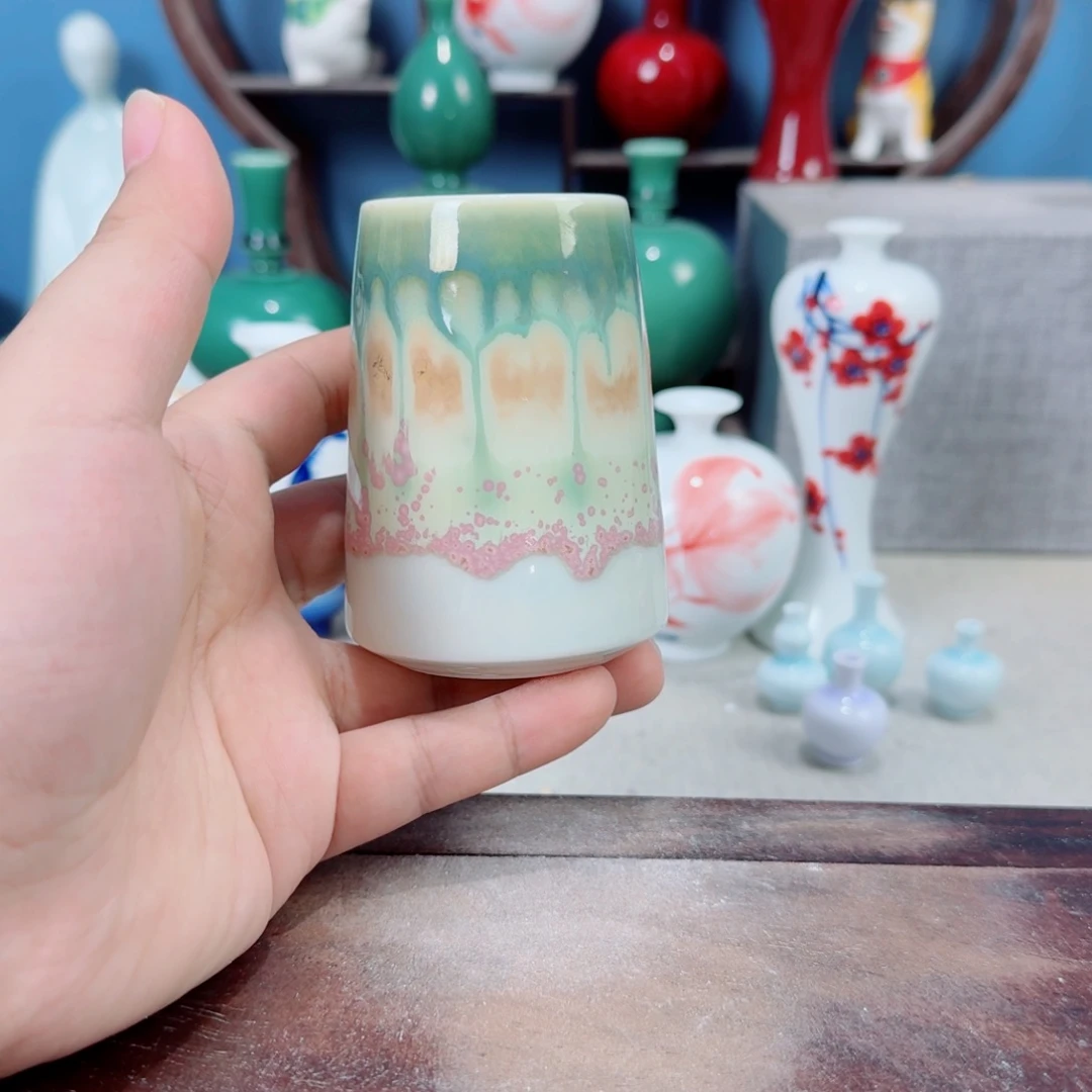 陶瓷手工小花器摆件