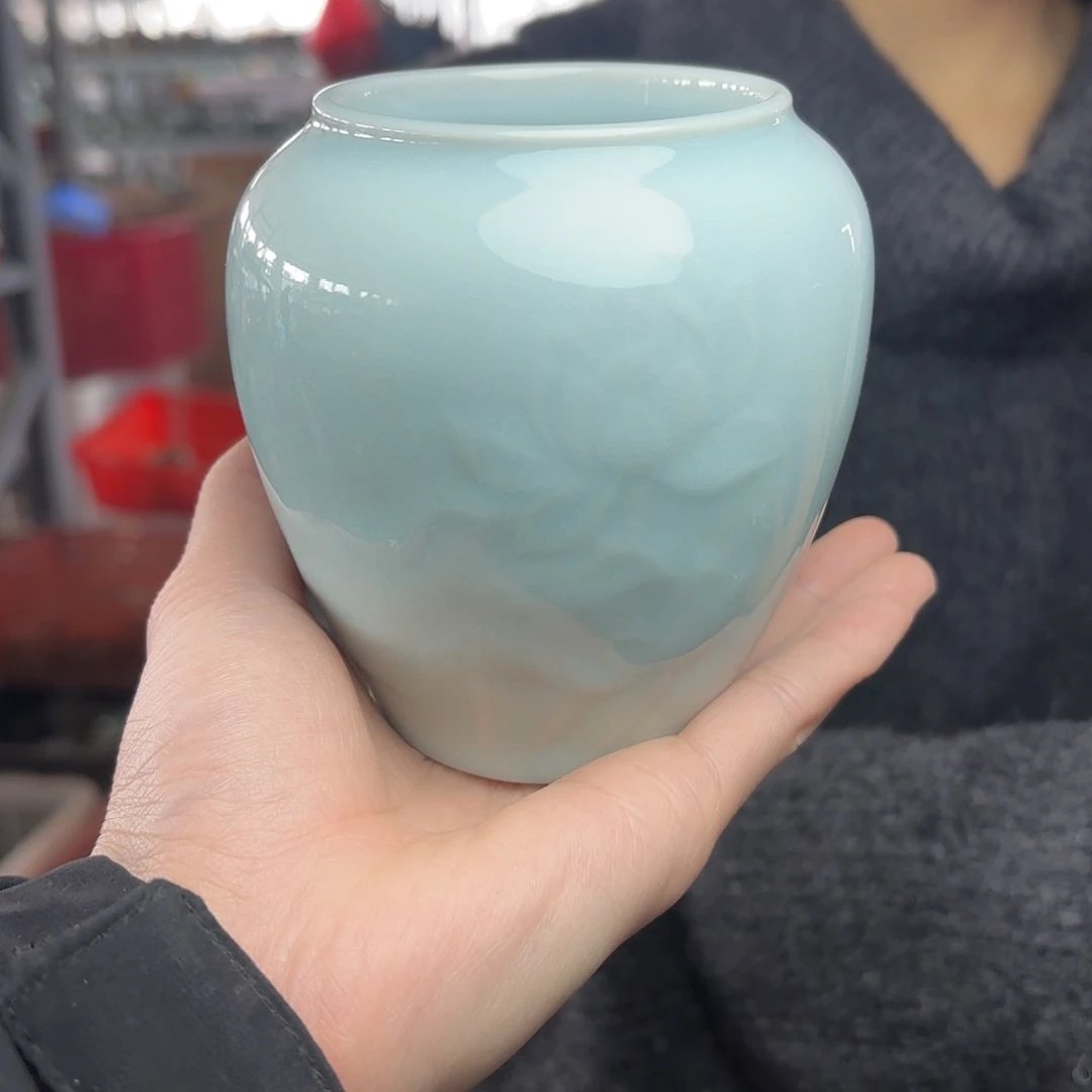 龙泉云间青瓷小米茶器