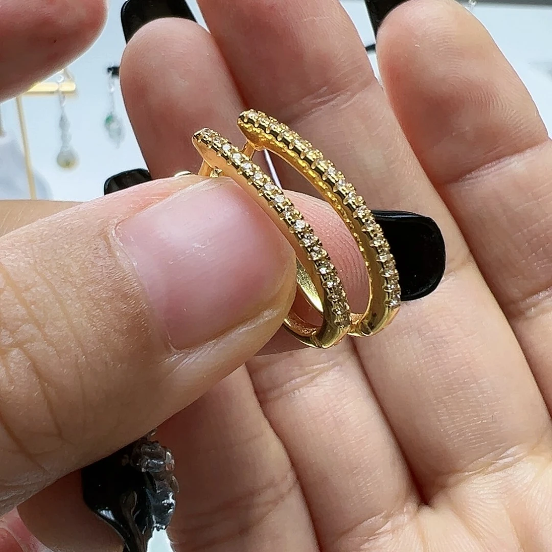 未镶嵌翡翠耳饰天然缅甸A货翡翠