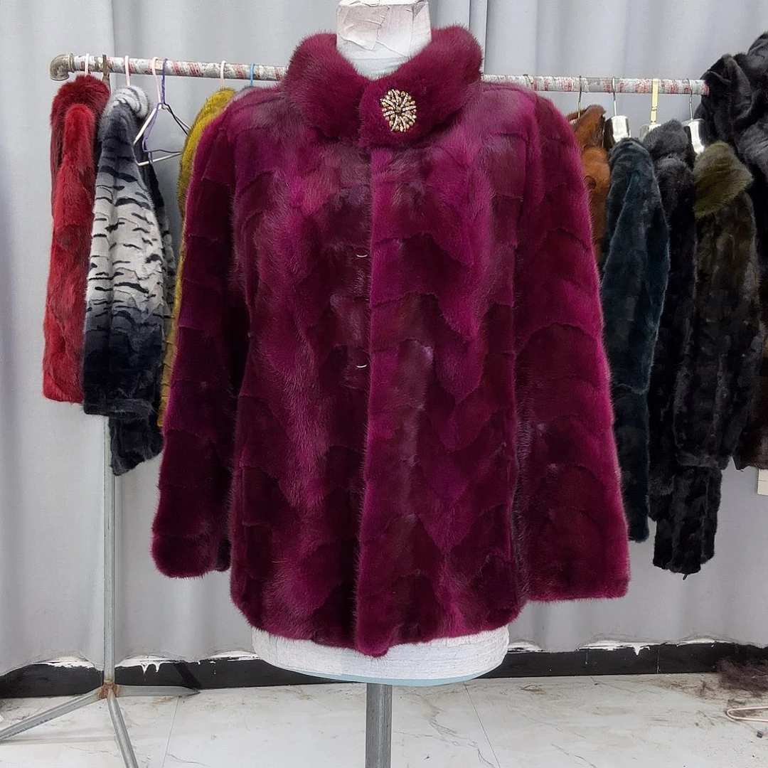 水貂拼貂真皮真毛