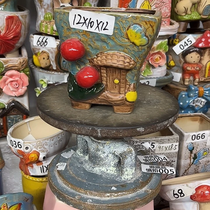 粗陶材质多肉花盆