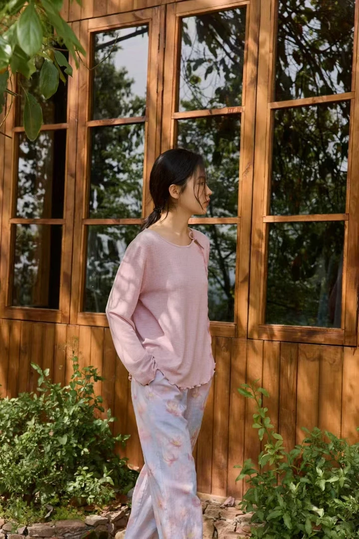 朵朵可可25年秋冬新款舒适弹力长裤长袖家居服cz188