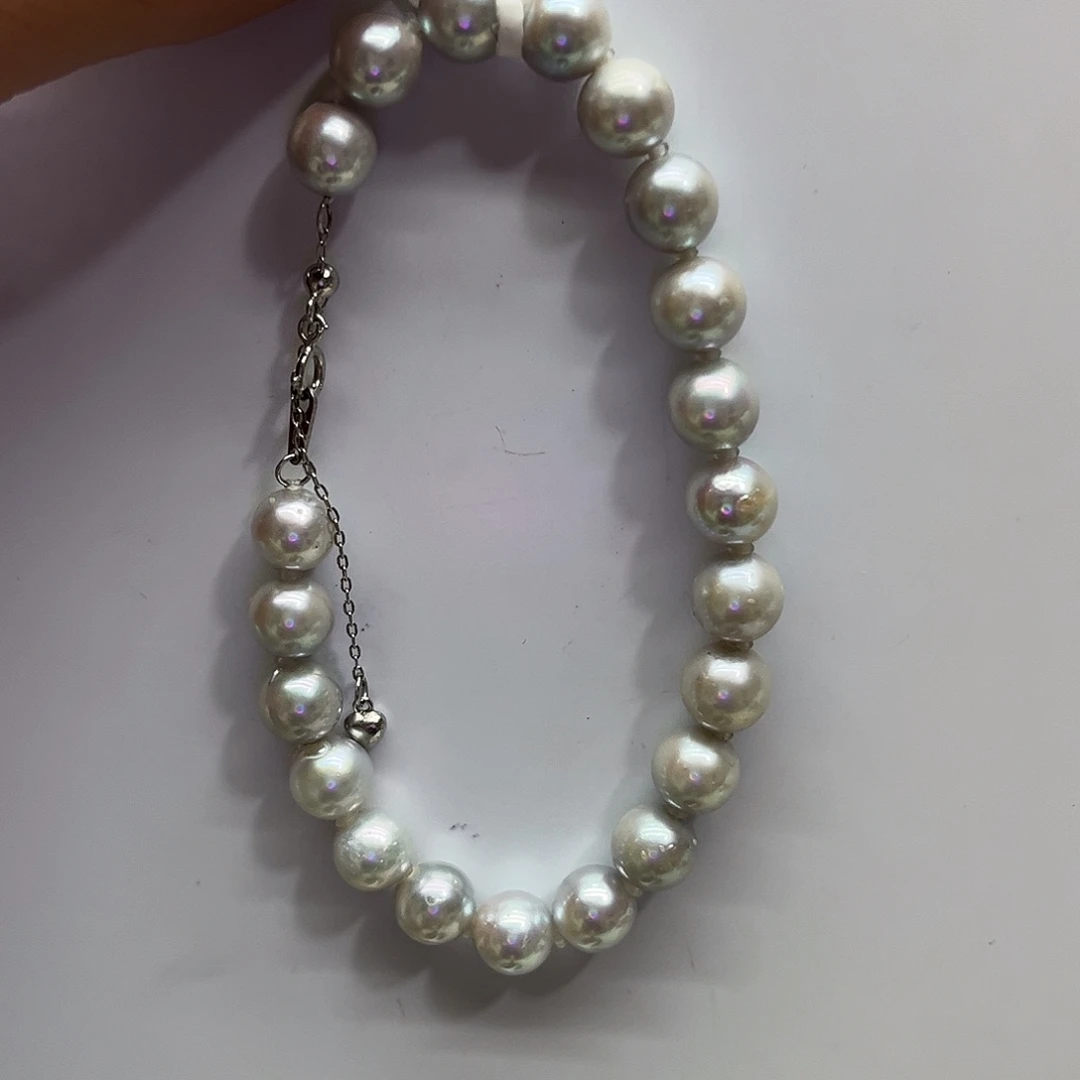 手绳海水珍珠银S925镶嵌