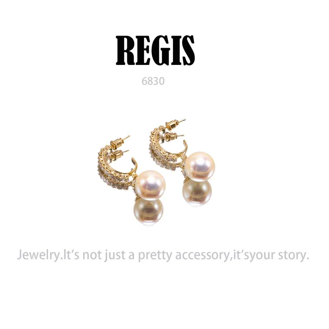 镀K金  REGIS  耳饰～6830