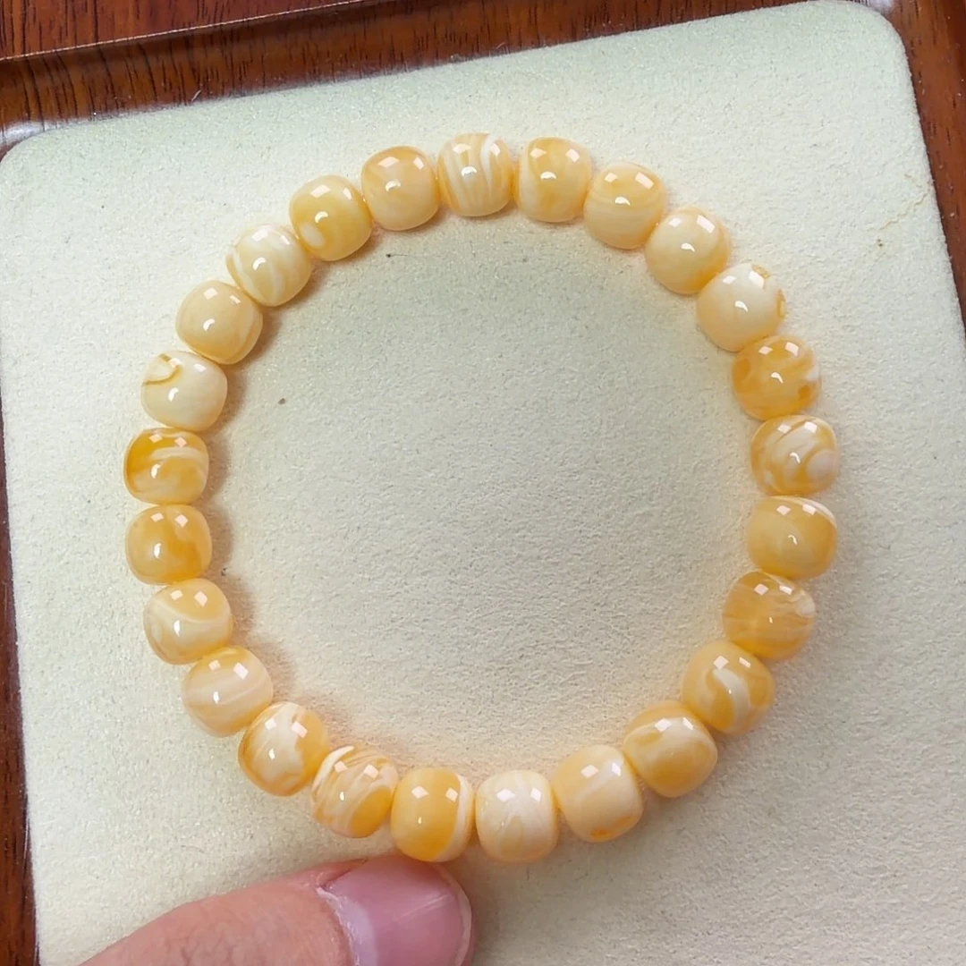 琥珀未镶嵌珠宝奇石9.4mm同料