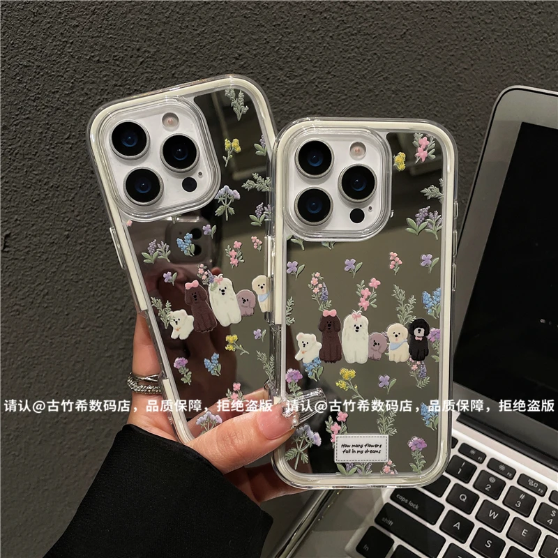 炫彩镜面适用苹果16/iPhone/华为手机壳防摔15promax爆款pura70潮