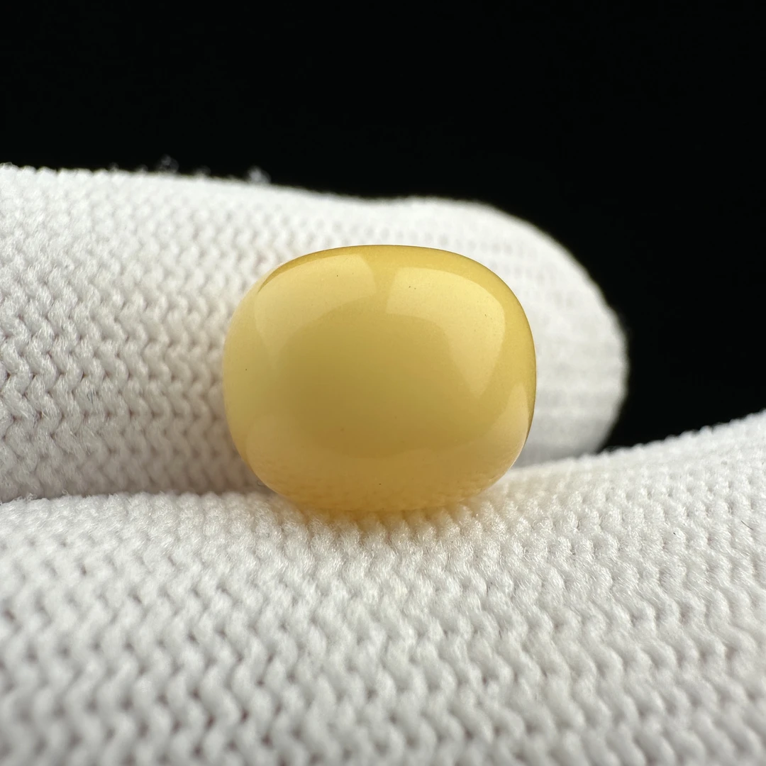 K3474天然原矿蜜蜡 老型墩子11.5*8.9mm支持复检假一罚十