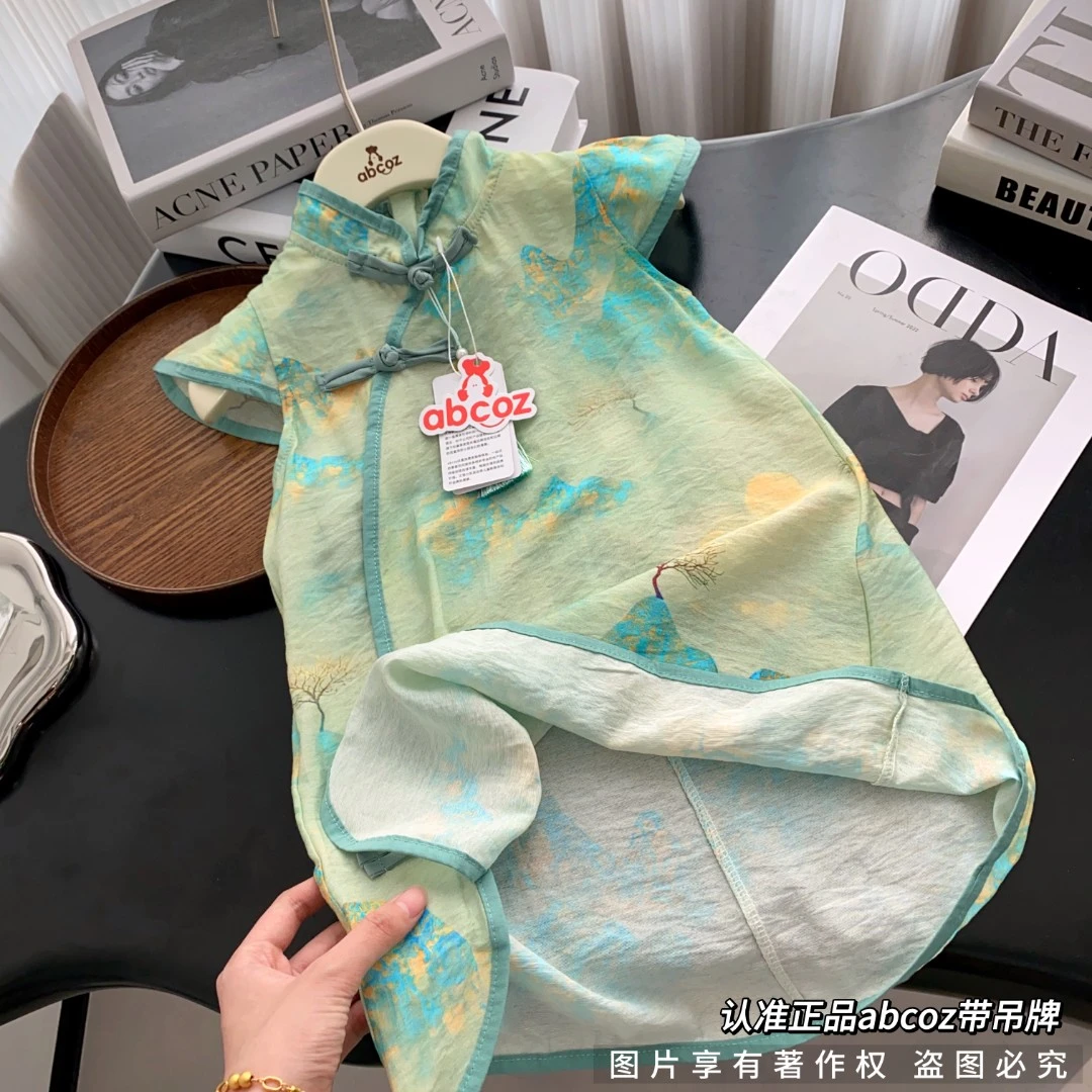 （江山旗袍款）女童旗袍儿童新中式儿童汉服