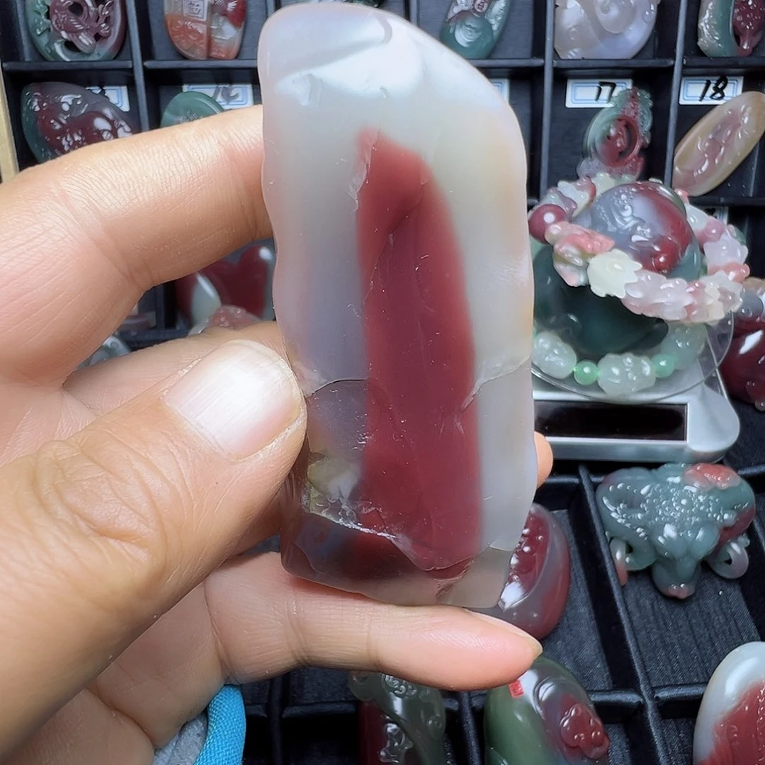 水***青未镶嵌颈饰玛瑙/玉髓