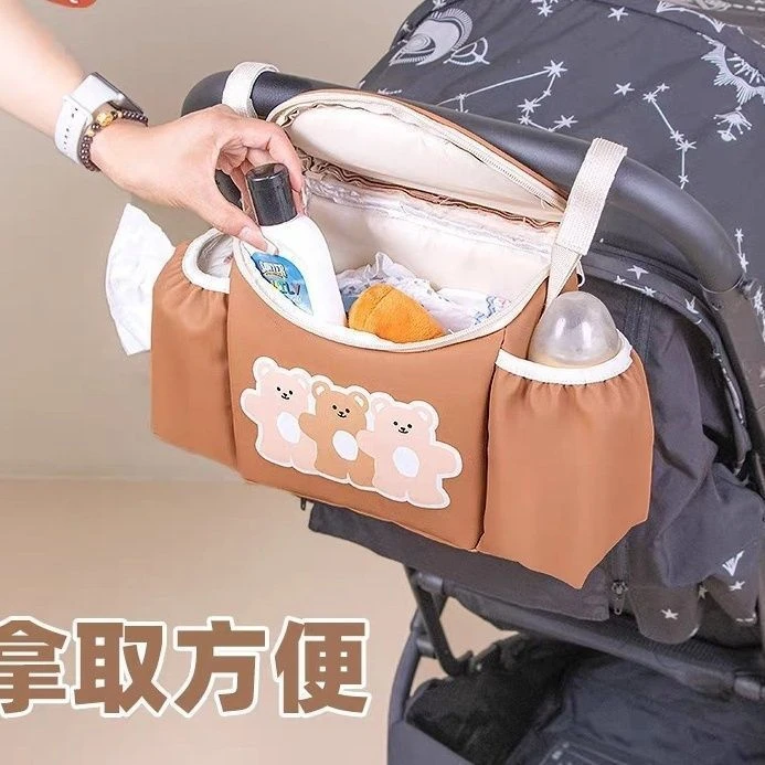 电动车挂包收纳婴儿大容量前置置物物兜挂袋手机电动车网兜置物袋