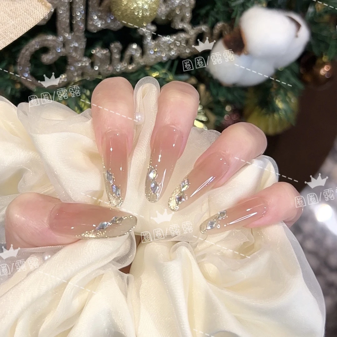 【小家碧玉】猫眼腮红高级纯欲ins气质优雅学生手工穿戴甲返潮复古