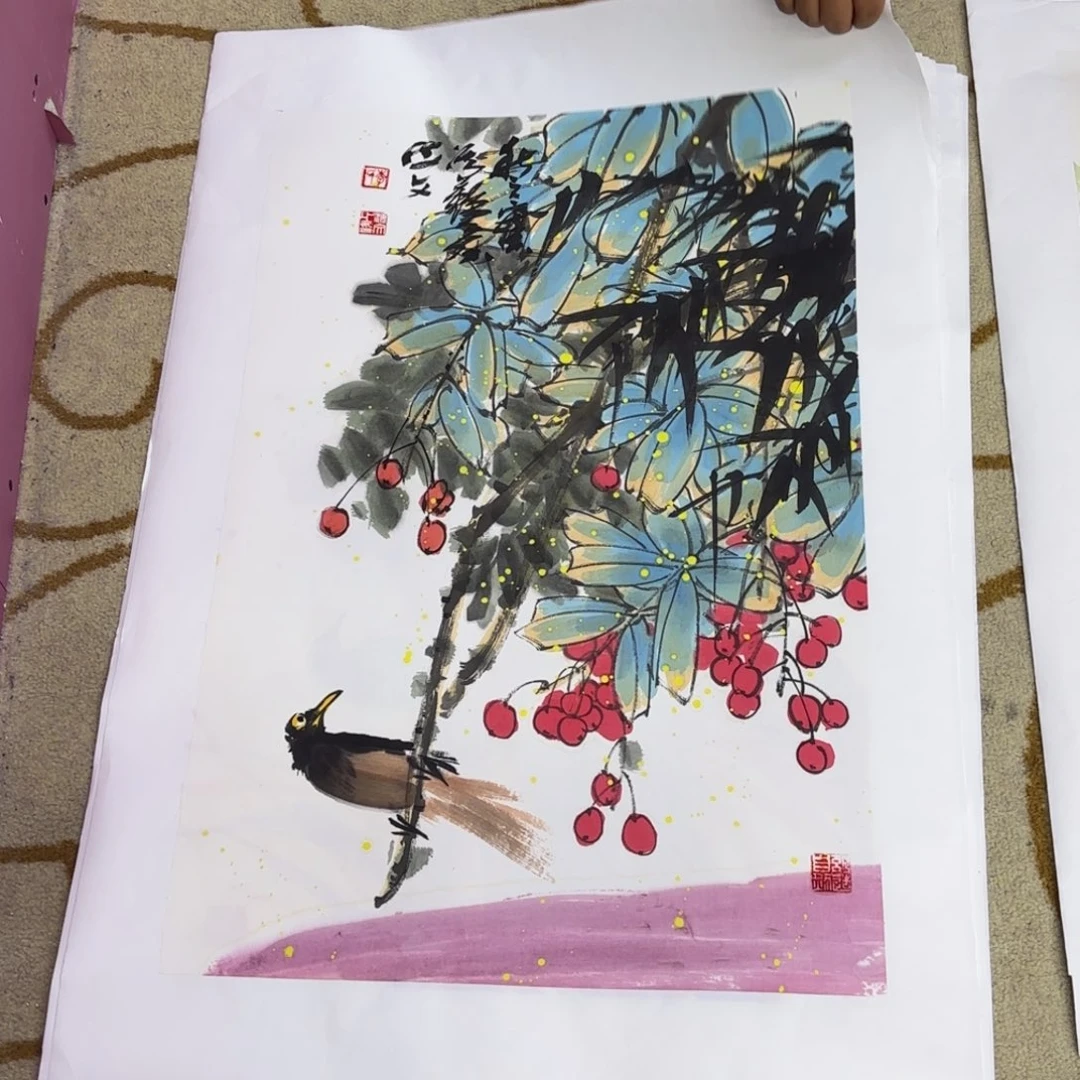 国画李海文老师作品刘