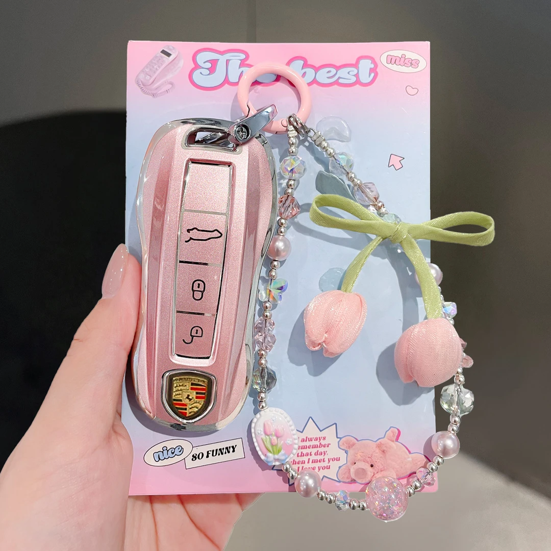 适用保时捷钥匙壳套卡宴macan帕美911车taycan帕拉梅拉扣718女922