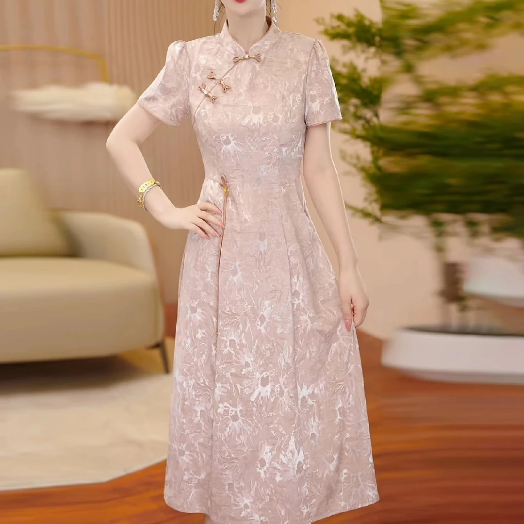 新中式国风夏季气质连衣裙2025新款女高端年轻日常高级感改良旗袍