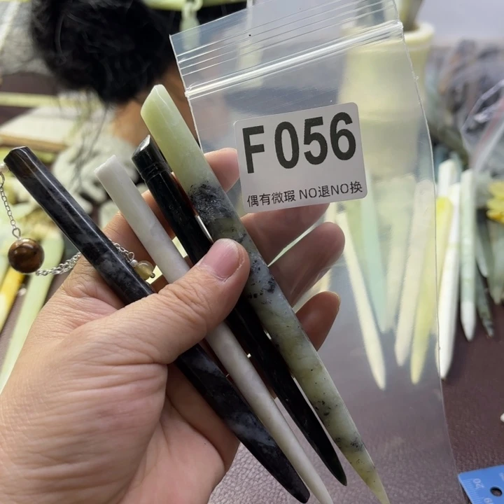 蛇纹石玉发饰合金暖****?