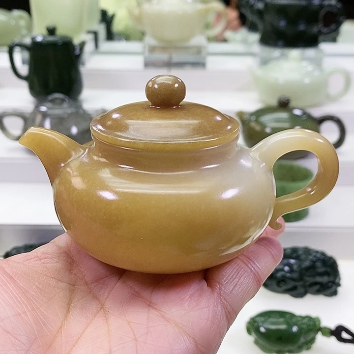 未镶嵌和田玉挂件买*茶壶
