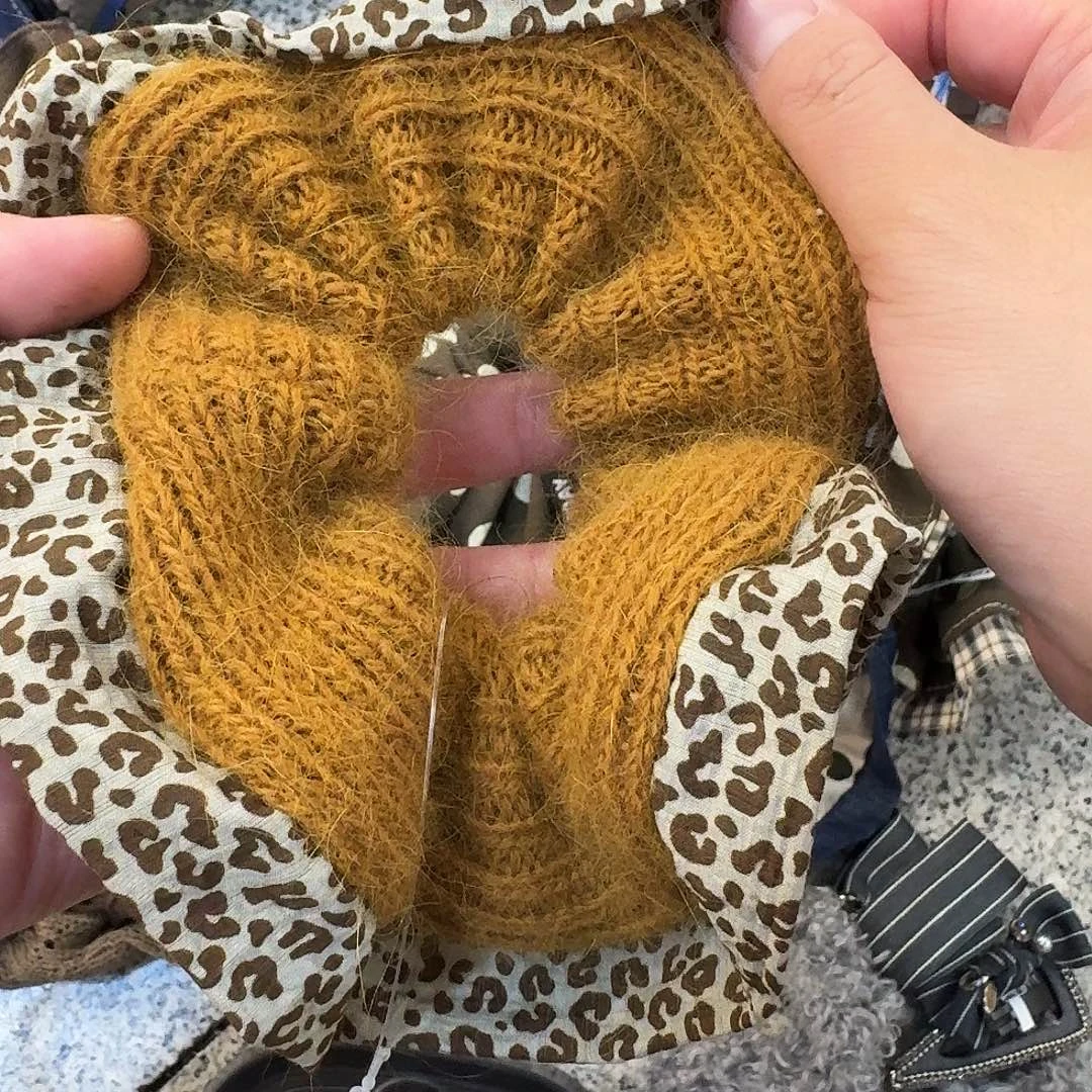 非金属咖色豹纹发圈