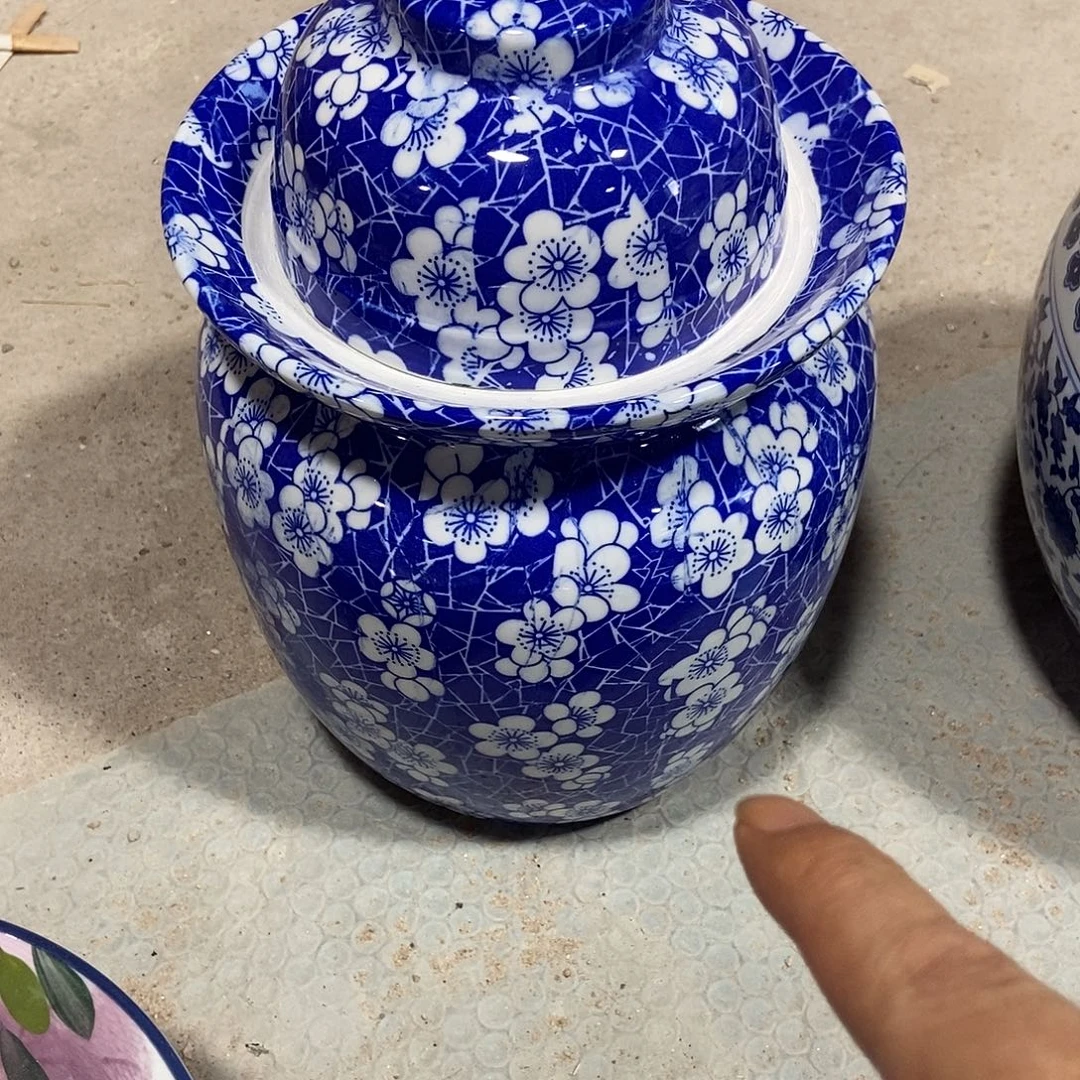瓷片景德镇陶瓷罐8斤
