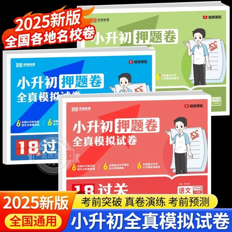 小升初真题试卷小升初必刷题总复习资料语文数学六年级下册