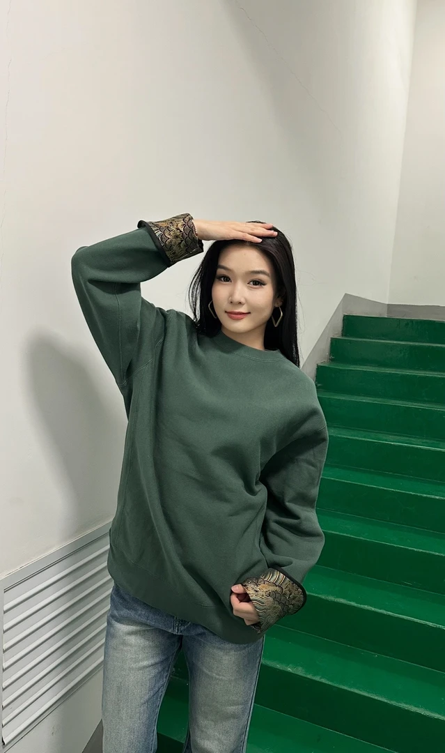 民族风马蹄袖卫衣男女同款