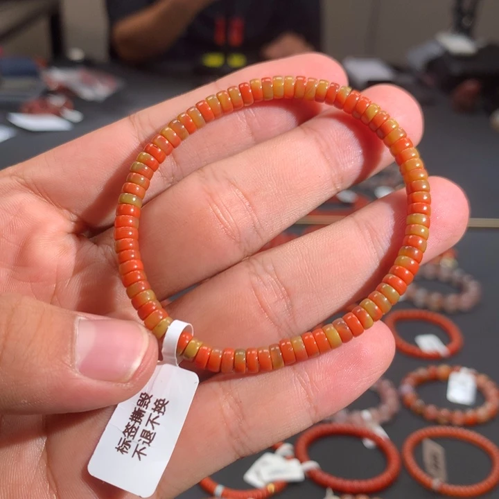 南红玛瑙未镶嵌单圈5mm➕小庄包浆