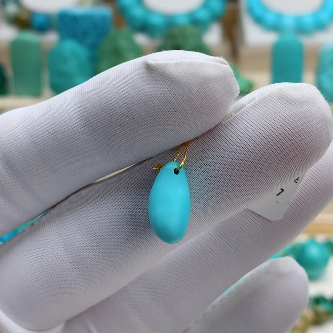 绿松石未镶嵌挂件精品小卡子