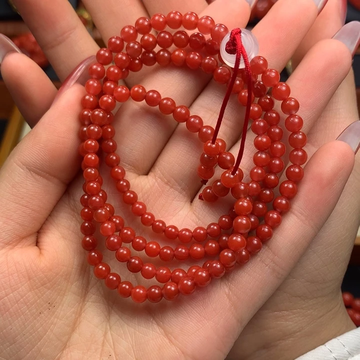 南红玛瑙未镶嵌4+辣椒红108