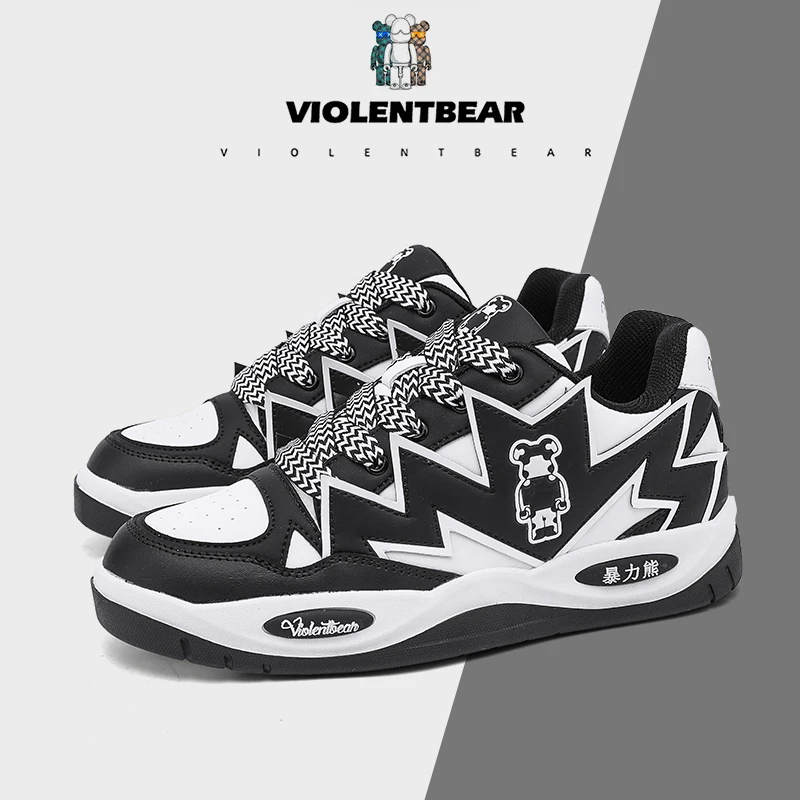 VIOLENTBEAR/暴力熊板鞋情侣运动时尚休闲百搭潮流情侣款909