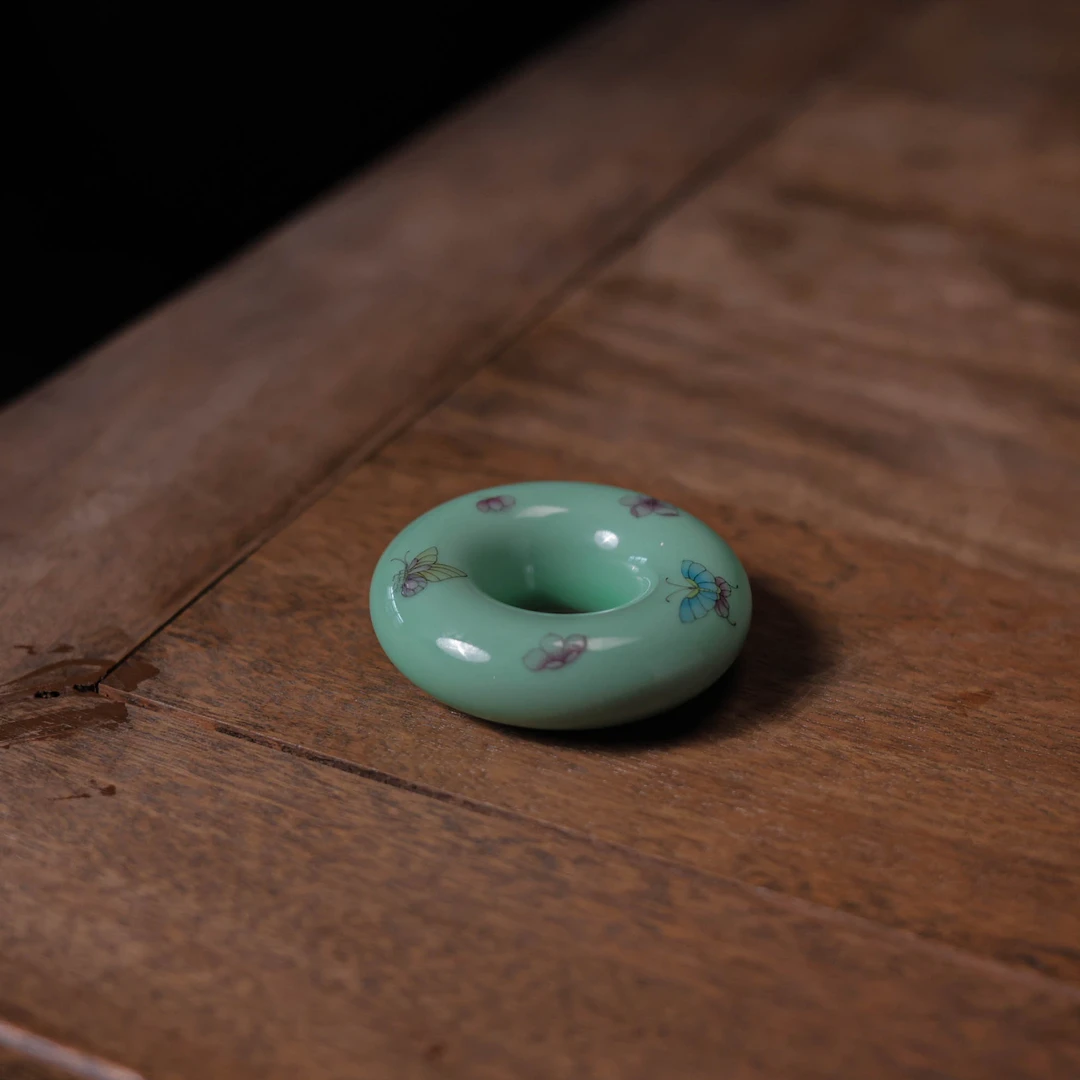 阿茶  碧华隐堂-蝶恋花甜甜圈盖置（华隐S0771）