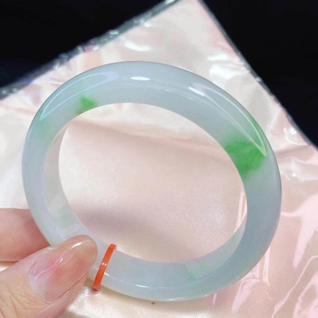 未镶嵌手镯翡翠娜**我53.3正圈