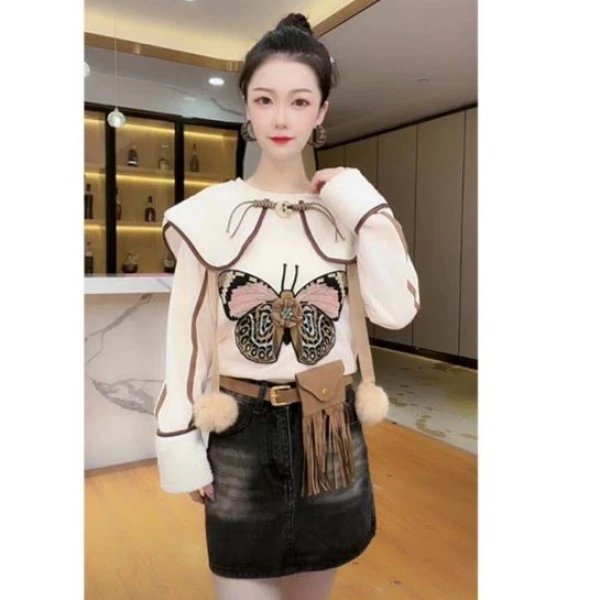 芙娜妮2024秋季新款法式优雅气质复古显瘦名媛休闲套装F2331130