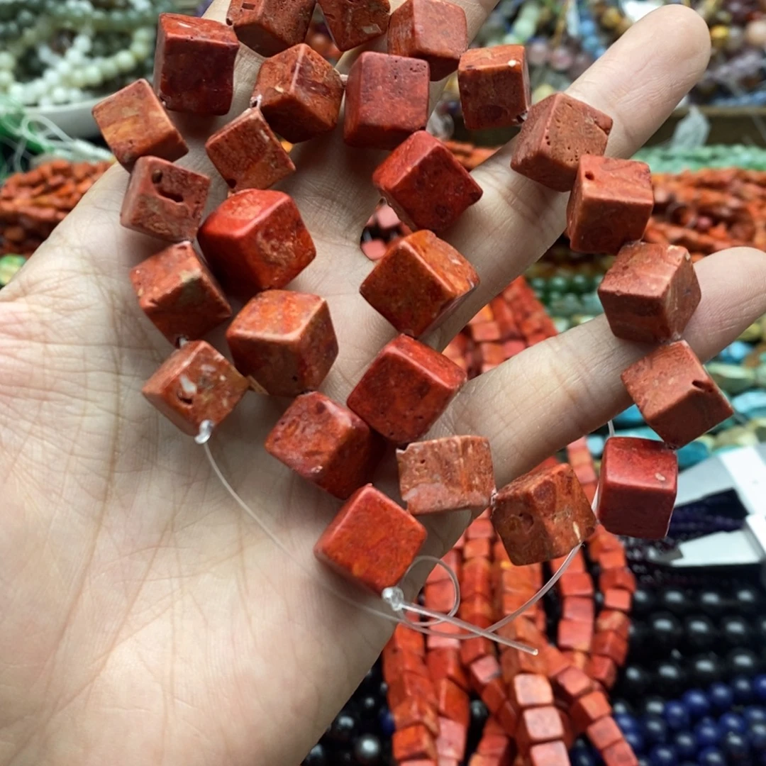 玛瑙/玉髓未镶嵌珠宝半成品一条天然卡10草湖三姑娘对角方糖A53