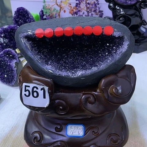 【闪购商品】未镶嵌珠宝半成品紫晶X*H水晶
