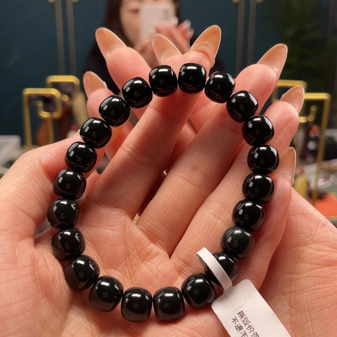 手串未镶嵌和田玉塔青卡9.10老型