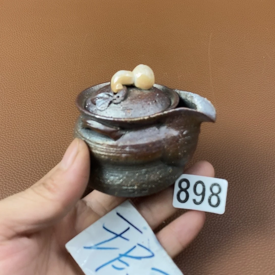 手工粗陶、柴烧茶器90cc