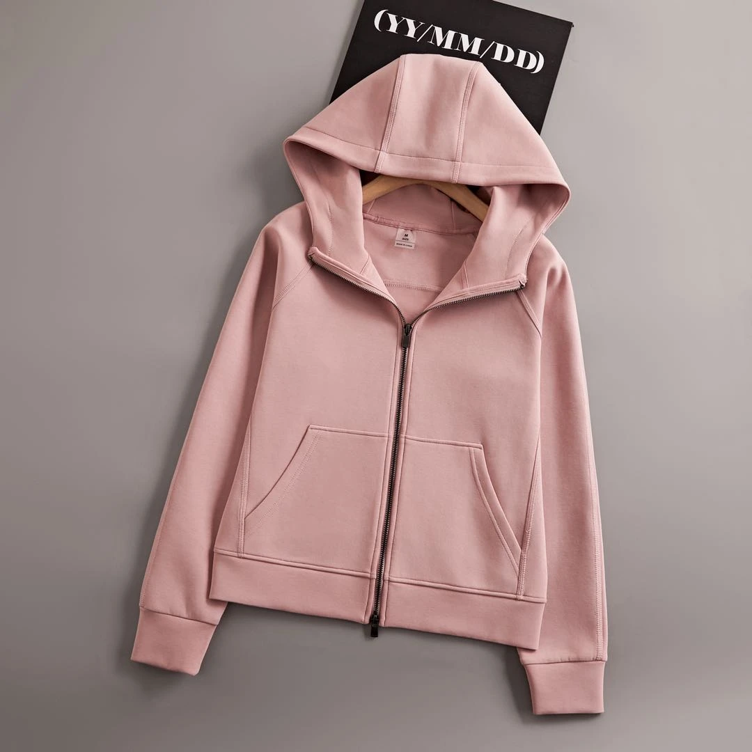 新品【小霸王卫衣帽衫】简约既是高级春款拉链外套女连帽开衫FN-667