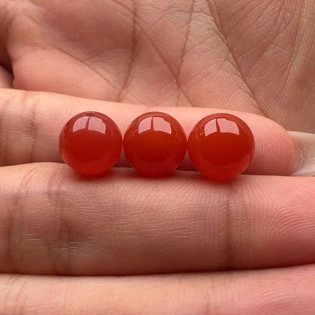@***多南红玛瑙未镶嵌圆珠9