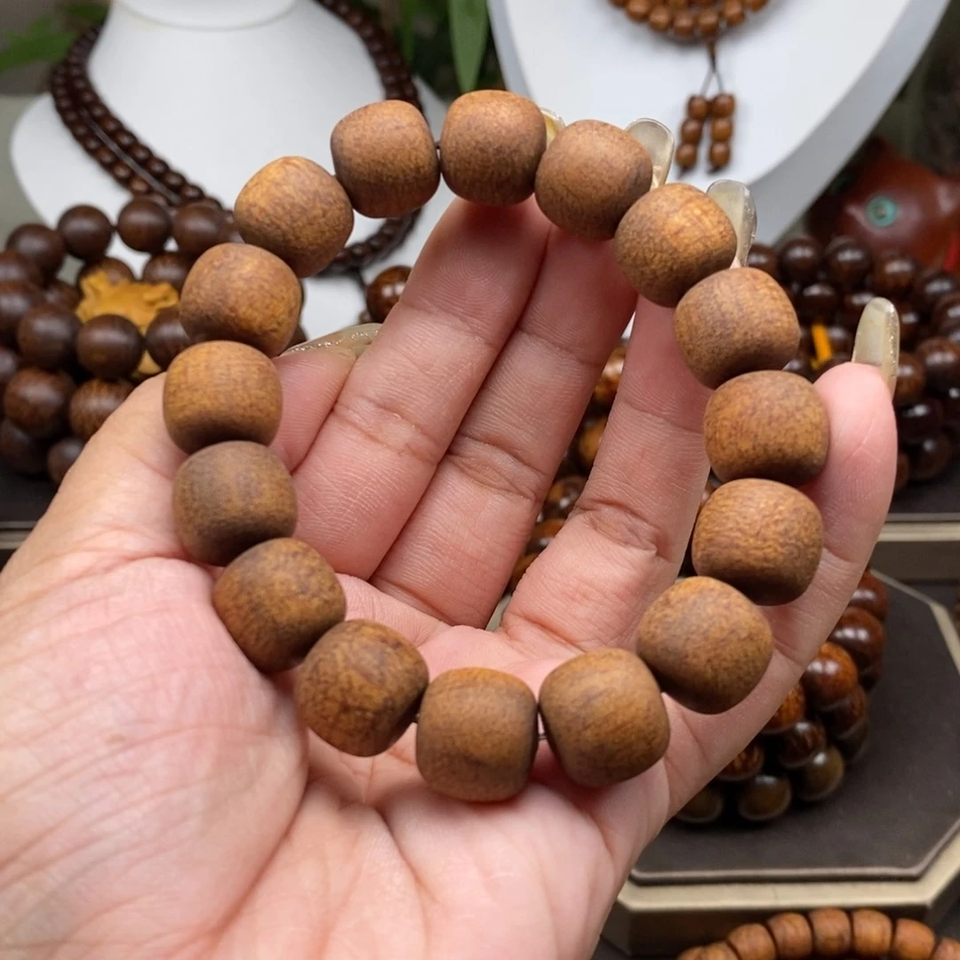 贡木手串/手链贡木1314橘皮辣黄龙鳞粗抛