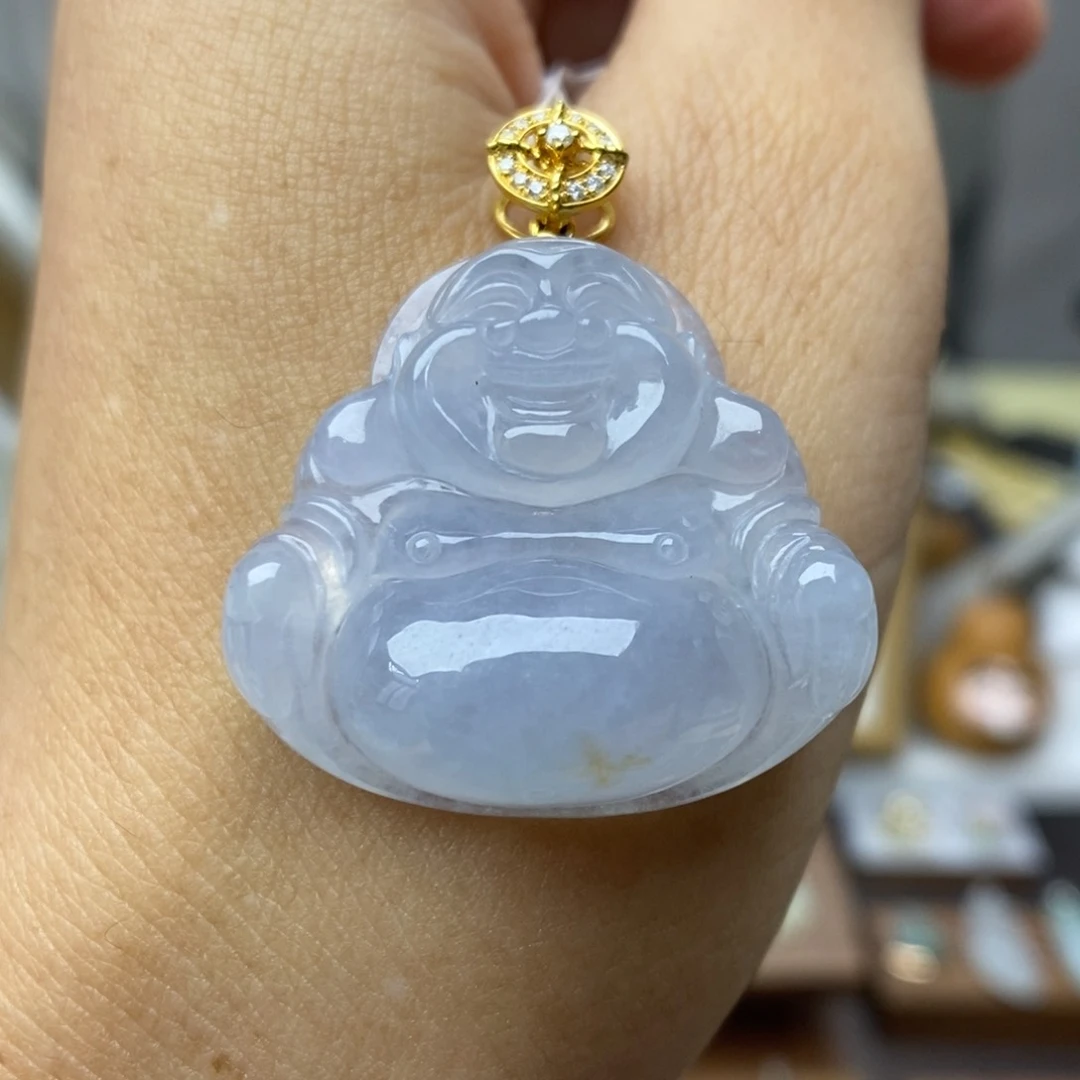 【闪购商品】颈饰18K金镶嵌翡翠36