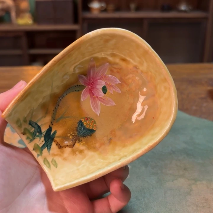 柴烧纯手工手绘陶瓷