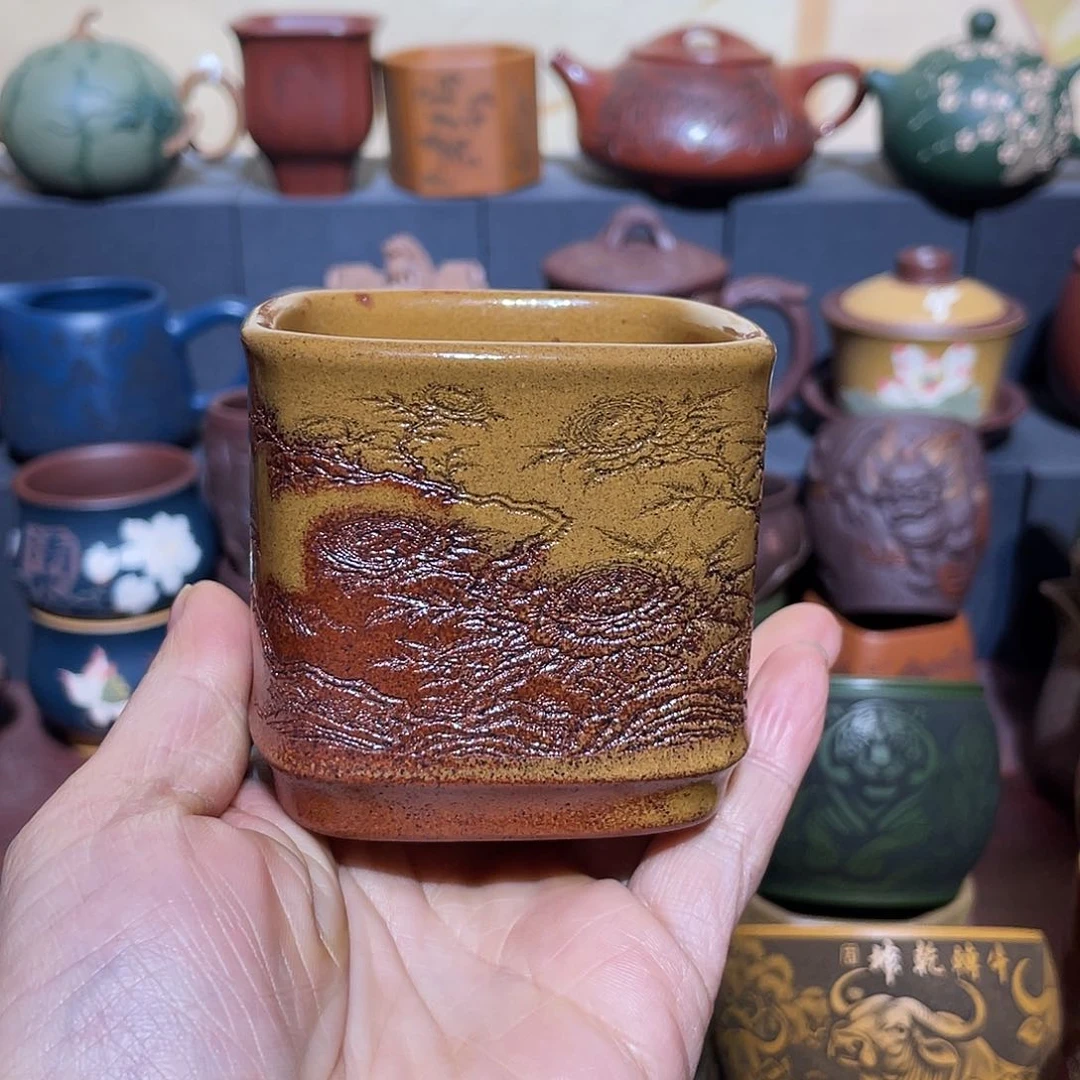 原矿紫砂手工主人杯