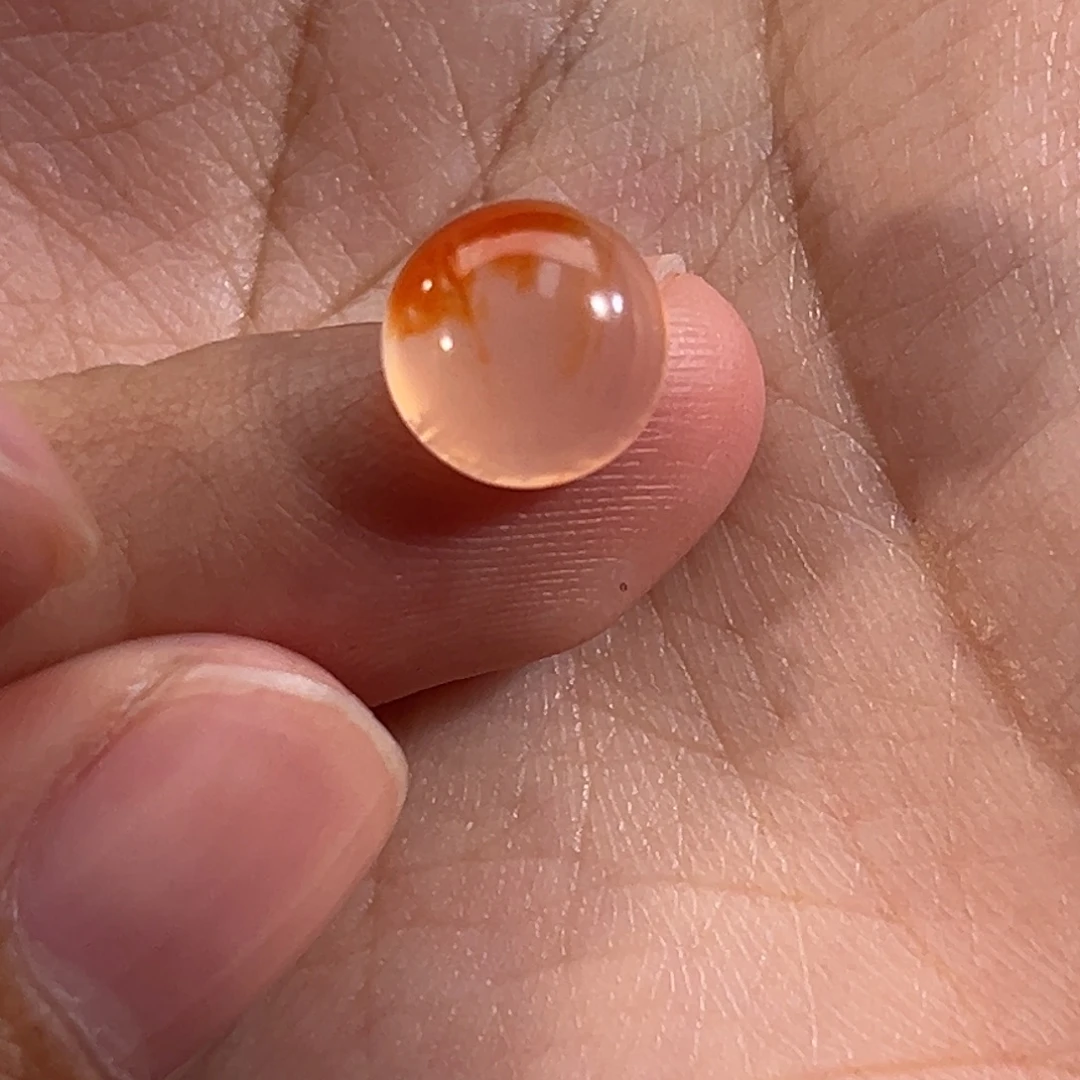 玛瑙/玉髓未镶嵌冰飘蛋面9.0mm