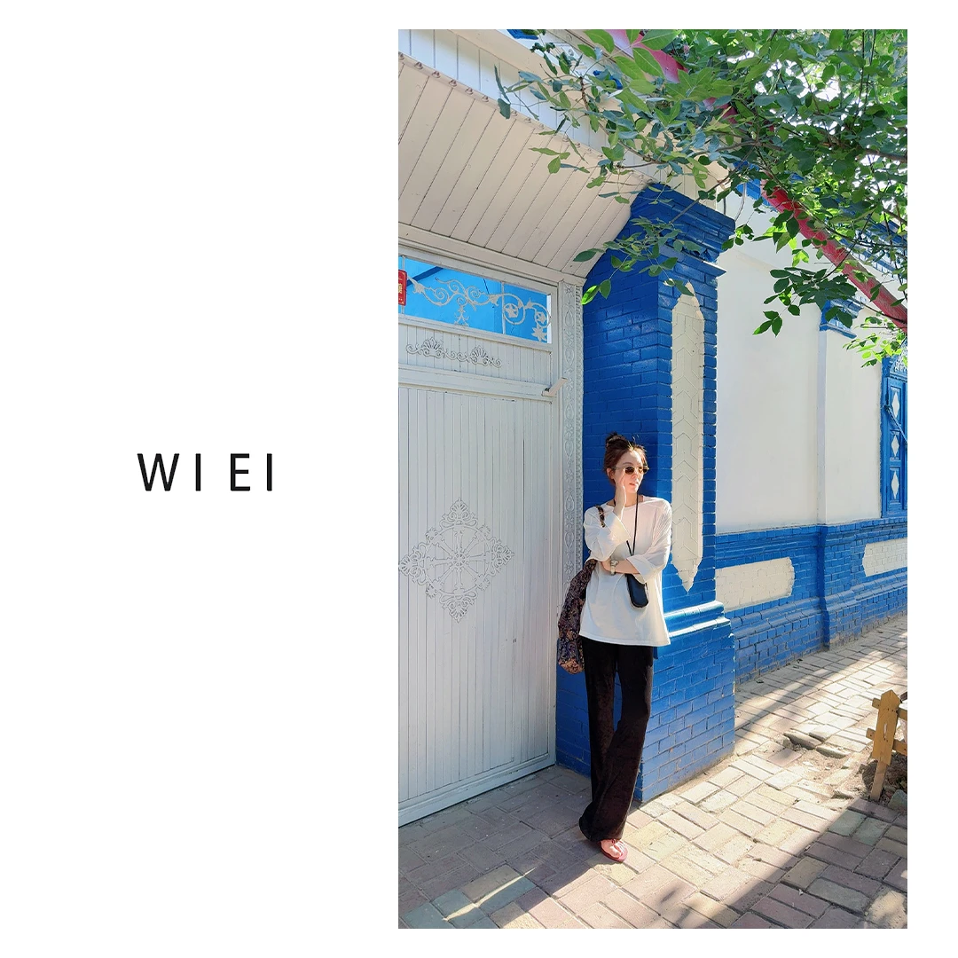 《WI EI》绵绵衫*灵地丝羊毛 桑蚕丝 长袖宽松基础打底衫 24159