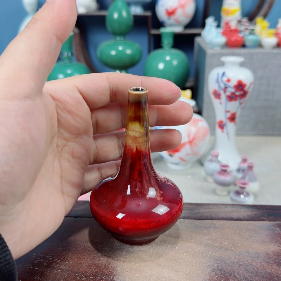 陶瓷手工小花器摆件